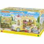 Tillbehör till dockhus Sylvanian Families 5744 Rainbow Fun Nursery Bus