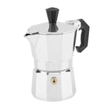 Raguso Espresso Coffee Maker,30mL 1 Cup Aluminum Italian Type Moka Pot Stove Home Office Use on Gas or Electric Stove