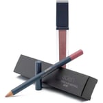 Aden Liquid Lipstick + Lipliner Pencil Set Extreme Nude 15
