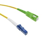 BeMatik - Câble fibre optique LC/PC à SC/APC monomode simplex 9/125 5 m