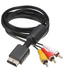 Composite+Phono kabel til Playstation 1/2/3 - 1.5 m