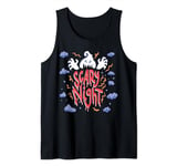 scary night ghost clip art funny day Tank Top