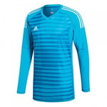 Adidas Men AdiPro 18 Goalkeeper Long Sleeve Tee - Bold Aqua/Unity Blue/Energy Aqua, X-Large