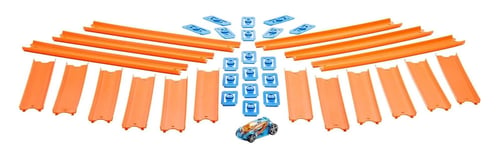 Hot Wheels Track Builder Straight Track Set, 37 Component Parts & 1: (US IMPORT)