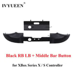 RB LB et barre noire-Boîtier De Haute Qualité Pour Manette Xbox Série X S, Plaque Frontale, Coque Avant Et