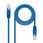 Nano Cable 10.20.0102-BL - Câble Ethernet RJ45 Cat.5e UTP AWG24, Bleu, 2mts