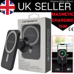 Car Mount Holder Wireless Magnetic Mag Safe Charger for iPhone 13 12 Pro Max 15W