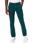 BOSS Mens Schino-Slim D Slim-fit Chinos in Brushed Stretch Cotton Green