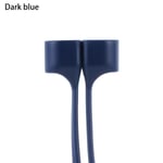 Earphone Magnetic Strap Silicone Wire Headphone Cable Dark Blue
