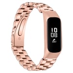 Samsung Galaxy Fit e three beads stainless steel watch band - Rose Gold