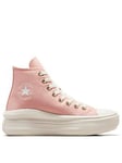 Converse Womens Move Crafted Color High Tops Trainers - Peach/White, Light Orange, Size 6, Women