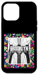 iPhone 14 Pro Max Enjoy Cool Floral Brooklyn Bridge New York City USA Skyline Case