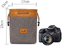 Soft Shockproof Digital Camera Case Bag Liner, SLR/Camera Case Liner Fits Compact Cameras, for Canon, Nikon, Olympus, Sony fdff,A (Color : Grey, Size : Grey)