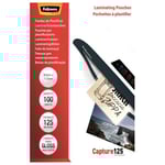 Fellowes Laminating Pouches Capture 125 Micron - 83 X 113 Mm Lamineringsfickor