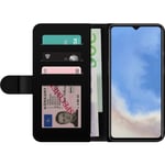 OnePlus 7T Musta Lompakkokotelo Färgsprakande Blommor