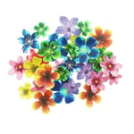 100 Pcs Edible Flowers Beautiful Flowers Cupcake Toppers for Cake Biscuit Decoration