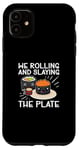 Coque pour iPhone 11 Cute Foodies Sharing Foods Saumon Sushi Kawaii Japanese Food