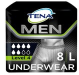 TENA Men Premium Fit Level 4 Incontinence Pants - Large - Pack of 8