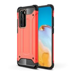 For Huawei P40 Pro Shockproof Case, Protective Classic Armour Phone Cover, Dual Layer With Stylish Design Premium Phone Case For Huawei P40 Pro - Red