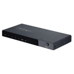 StarTech.com 8K HDMI-switch med 4 portar, HDMI 2.1-switcher 4K 120 Hz HDR10+, 8K 60 Hz UHD, HDMI-switch 4 in 1 ut, automatisk/manuell källväxling, strömadapter och fjärrkontroll ingår