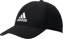 Adidas Kids Baseball Cap Unisex White Logo Adjustable Snapback Black Sun Hat