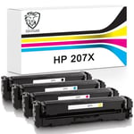 Compatible HP 207X Toner Cartridges 4-Pack HP Colour LaserJet Pro M255DW M283CDW