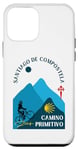 Coque pour iPhone 12 mini Camino Primitivo Vélo Femme Saint-Jacques-de-Compostelle 2024