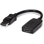 StarTech.com Adaptateur DisplayPort vers HDMI - Convertisseur Vidéo 1080p - Certifié VESA - Câble Adaptateur DP à HDMI pour Moniteur/Écran/Projecteur - Passif - Connecteur DP à Verrouillage (DP2HDMI)