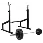 Odin Semi Pro Squat Rack + Vægte & Vægtstang (100kg)