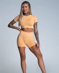 Gym Glamour Seamless Shorts Peach - M