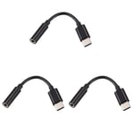 3X USB C to 3.5mm Headphone/Earphone Jack Cable Adapter,Type C 3.1 Male4199