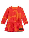 adidas Toddler Girls Marimekko Sports Dress - Dark Orange, Dark Orange, Size 18-24 Months, Women