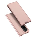 Dux Ducis Skin Pro Bokhylla typ fodral för Xiaomi Redmi K40 Pro+ / K40 Pro / K40 / Poco F3 rosa