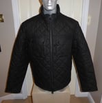 BNWT Barbour PEEL Heavyweight QUILTED Waxed Cotton Jacket , BLACK, M, RRP £269