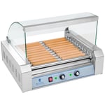 Hot Dog Grill - 11 rollers - stainless steel