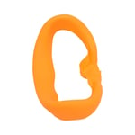 (Orange)Silicone VR Face Cover Compatible For PICO 4 VR Glasses Anti-Sweat