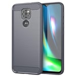 Stöttåligt Armor Carbon TPU-skal Moto E7 Plus - Grå