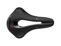 Selle San Marco - Shortfit Open-Fit Carbon FX Wide, Saddle for Road Bikes, MTB and Gravel, with Reduced Length and a Rail in Carbon - Black