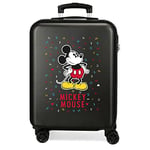 Disney Have a good day Mickey Black Cabin Suitcase 37 x 55 x 20 cm Rigid ABS Combination Lock 34 Litre 2.6 kg 4 Double Wheels Hand Luggage