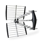 Utomhusantenn | UHF | Mottagningsområde: ?50 km | LTE700 | Förstärkning: 18 dB | 75 Ohm | Antenn längd: 1060 mm | Aluminium