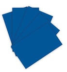 folia- Lot de 50 Feuilles de Papier de Couleur 130 g/m², Bleu Roi, Format A3, comme Base pour de Nombreux travaux manuels, 10263378