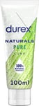 Durex Naturals Pure, Water Based Lube, 100Ml Each, Natural Ingredients, Ph Neutr