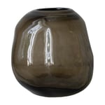 Pebble Vase Brun, Liten, Klar