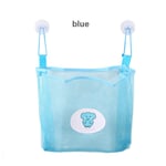 Mesh Bag Bathroom Organizer Baby Shower Storage Blue
