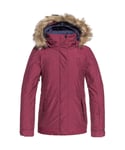 Roxy Girls Tribe Snow Waterproof Insulated Light Ski Coat - Red - Size 16Y
