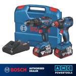 Bosch Brushless Twin Pack GSB 18V-55 Combi Drill and GDX 18V-200 Impact Driver