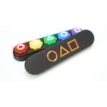 Squid Game 2 Gonggi & Case Korean Svart M qd Black m
