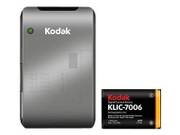 Kodak K7700 / KLIC-7006 Combo Pack - Batteriladdare + växelströmsadapter + batteri - Li-Ion - 740 mAh - för EASYSHARE M23, M52, M532, M5350, M552 EASYSHARE mini M200 EASYSHARE TOUCH M5370, M577