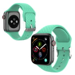 Apple Watch Series 5 44mm 3D rhinestone silicone watch band - Green