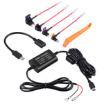 CAMWAY Universal Dash Cam Hardwire Kit Mini USB 12V-24V to 5V HardWire Fuse Box Car Recorder Dash Cam Hard Wire Kit with Micro USB Car Charger Cable for Nextbase dash Camera for Cars